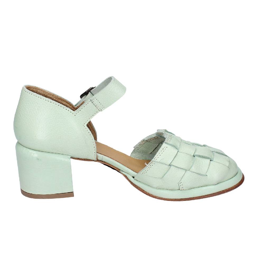scarpe donna MOMA sandali verde pelle 44402G VINTAGE EX462 Vendita Economica