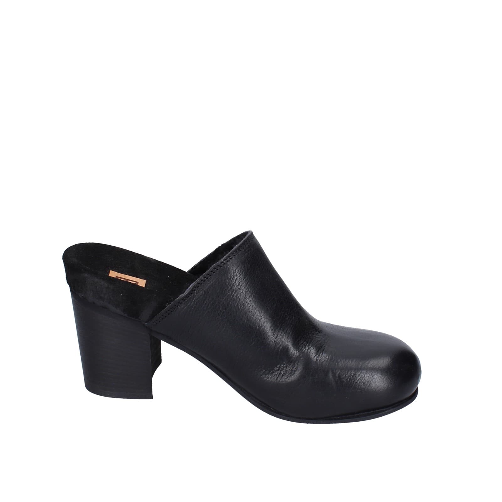 scarpe donna MOMA sandali nero pelle 86301G-CUM EY490 Saldi Di Fabbrica