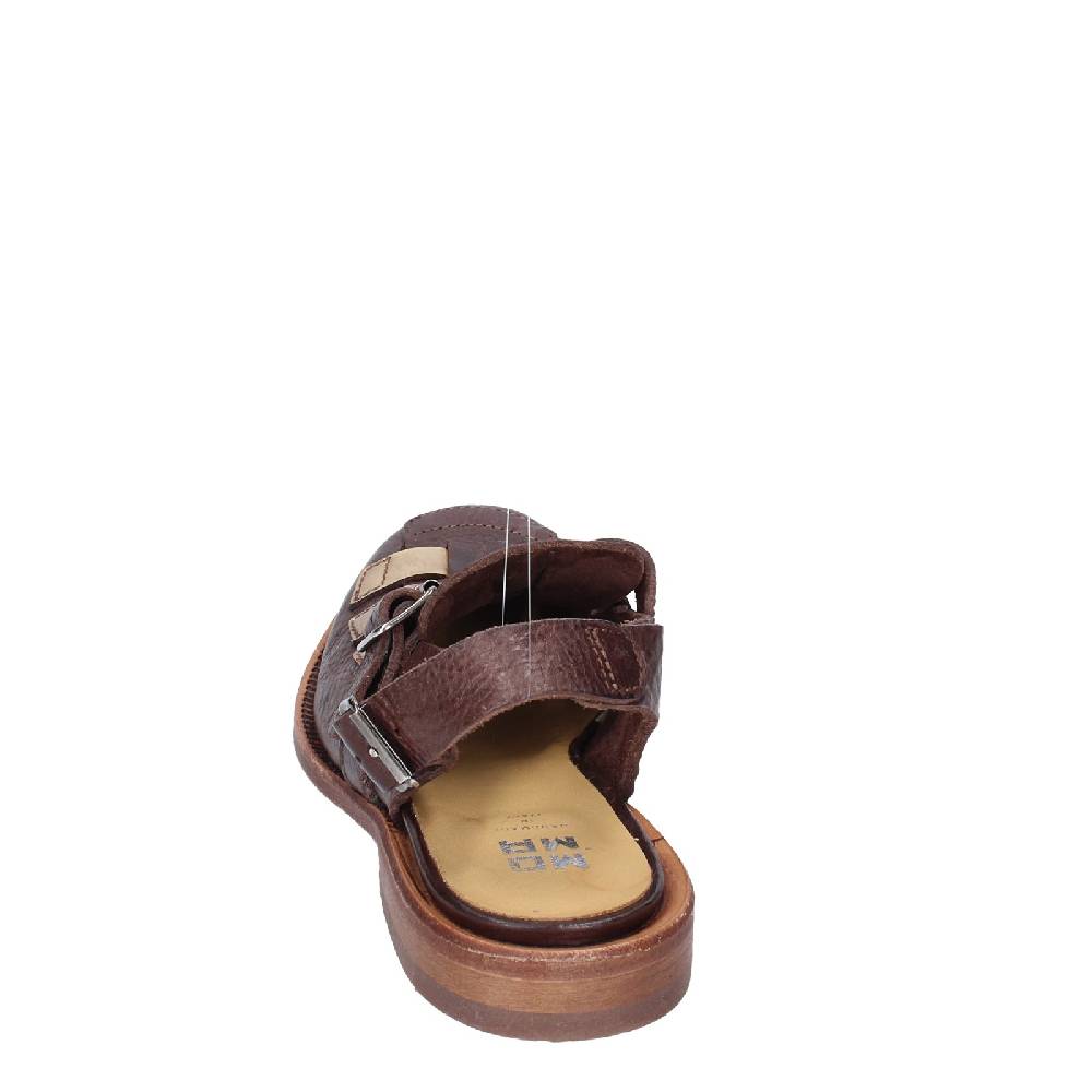 scarpe donna MOMA sandali marrone pelle platino 40403G VINTAGE EX409 Negozio
