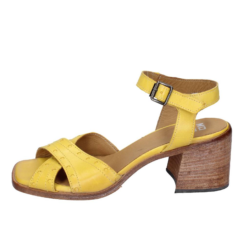 scarpe donna MOMA sandali giallo pelle 46406G VINTAGE EX407 In Saldo