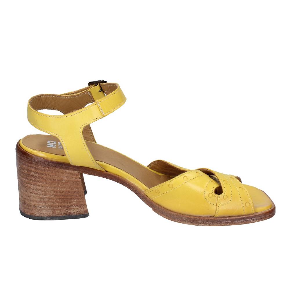 scarpe donna MOMA sandali giallo pelle 46406G VINTAGE EX407 In Saldo