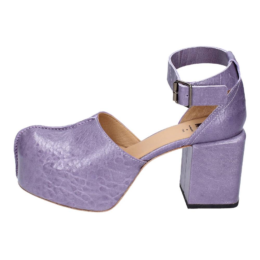 scarpe donna MOMA sandali viola pelle AGS445 EX374 Ultimi due giorni