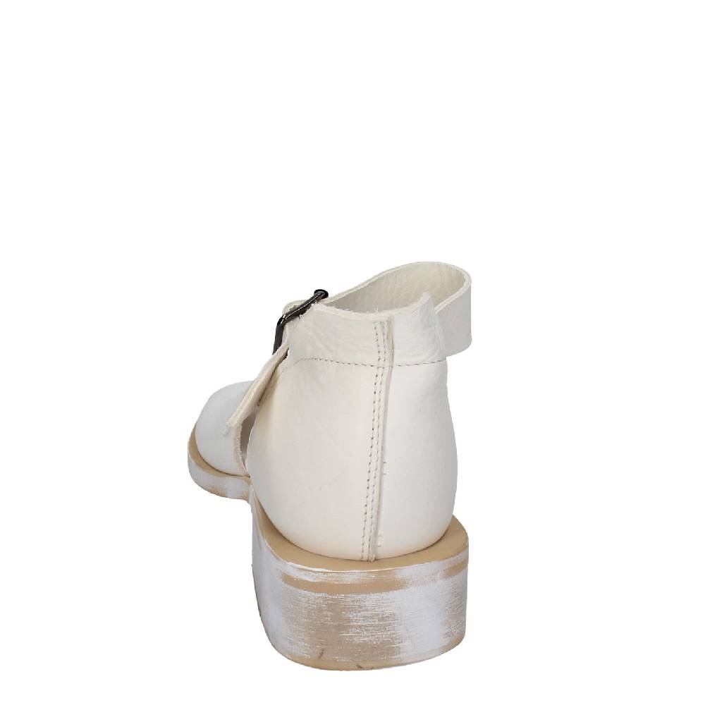 scarpe donna MOMA sandali bianco pelle oro 35403G VINTAGE EX403 Moda
