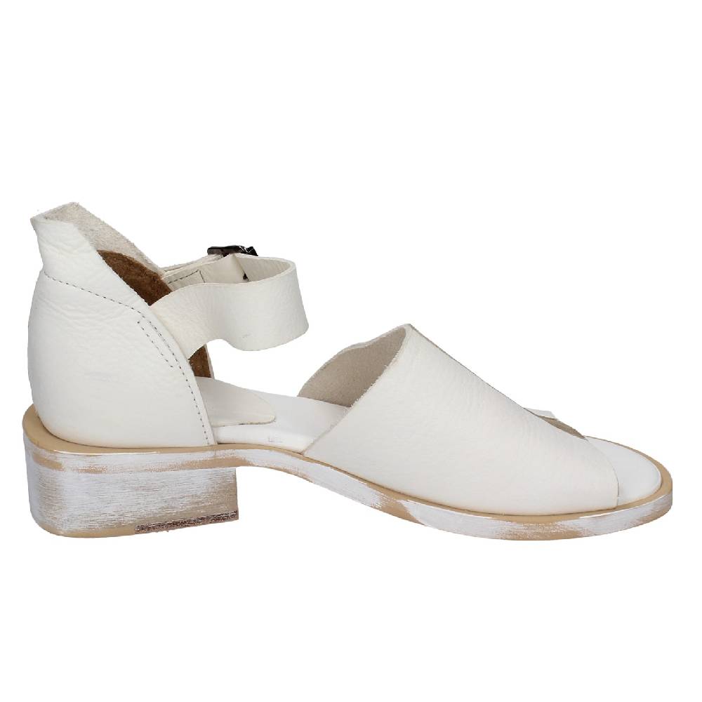 scarpe donna MOMA sandali bianco pelle oro 35403G VINTAGE EX403 Moda