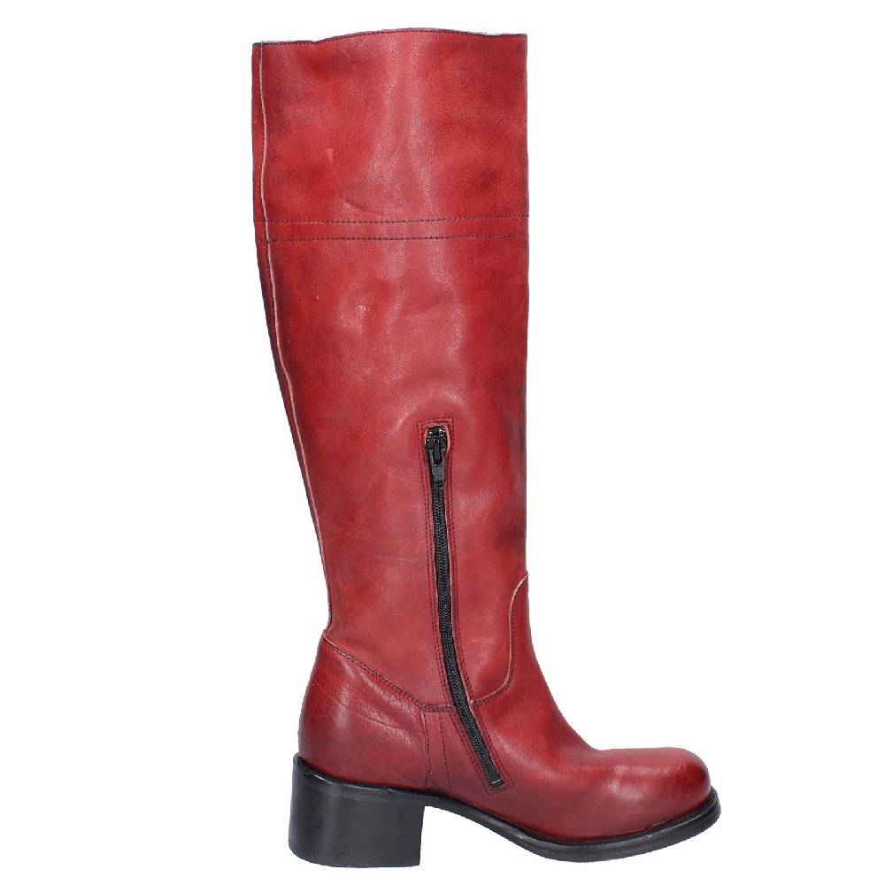 scarpe donna MOMA stivali rosso pelle 72306D VINTAGE EX515 Fino al 65% di sconto