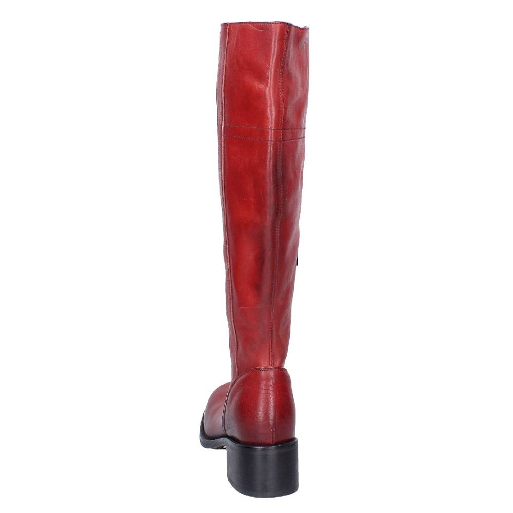 scarpe donna MOMA stivali rosso pelle 72306D VINTAGE EX515 Fino al 65% di sconto
