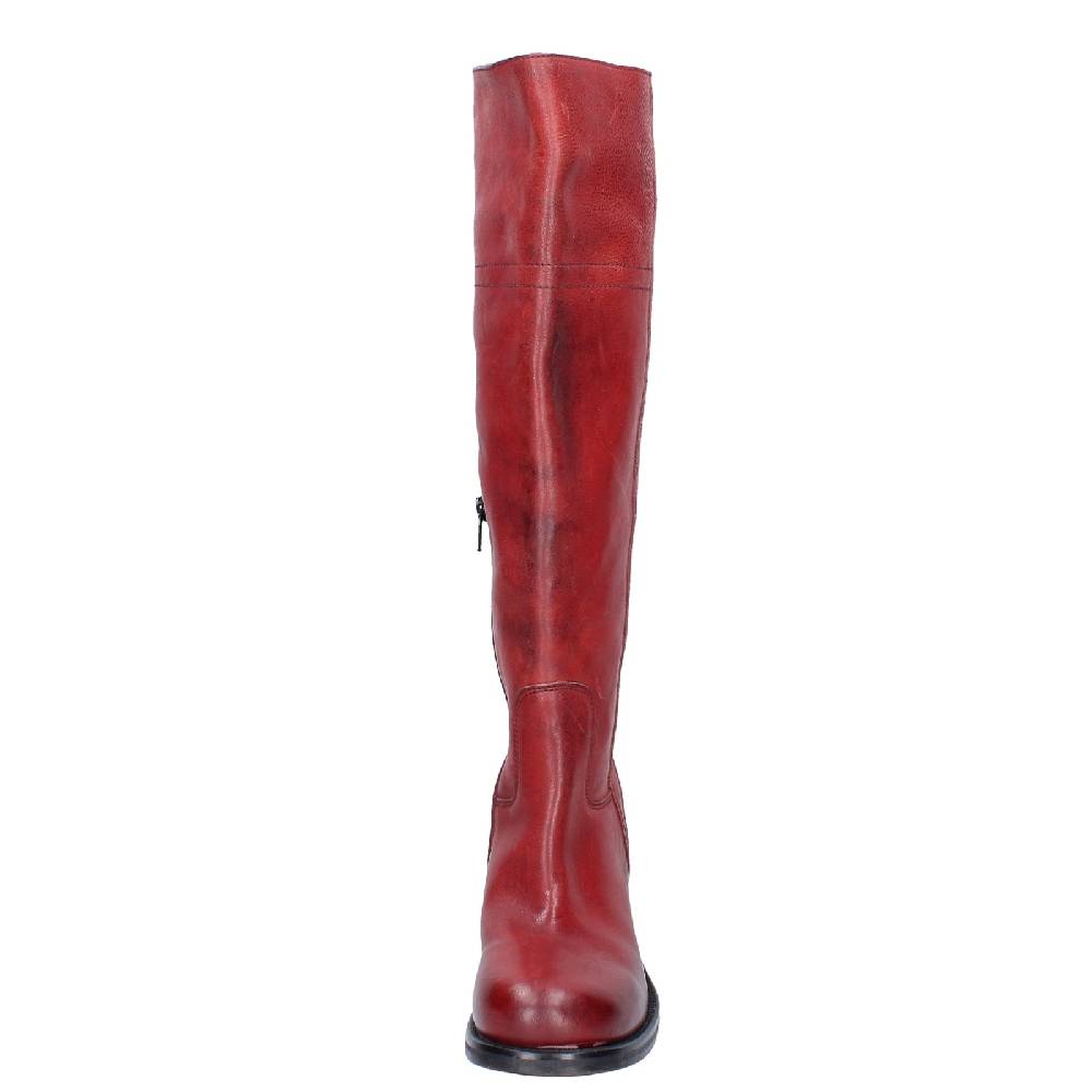 scarpe donna MOMA stivali rosso pelle 72306D VINTAGE EX515 Fino al 65% di sconto