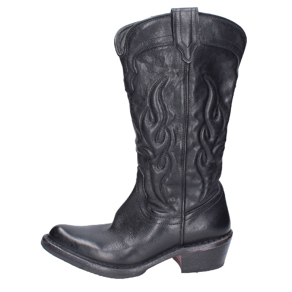 scarpe donna MOMA stivali nero pelle 77306C VINTAGE EX490 Only for today