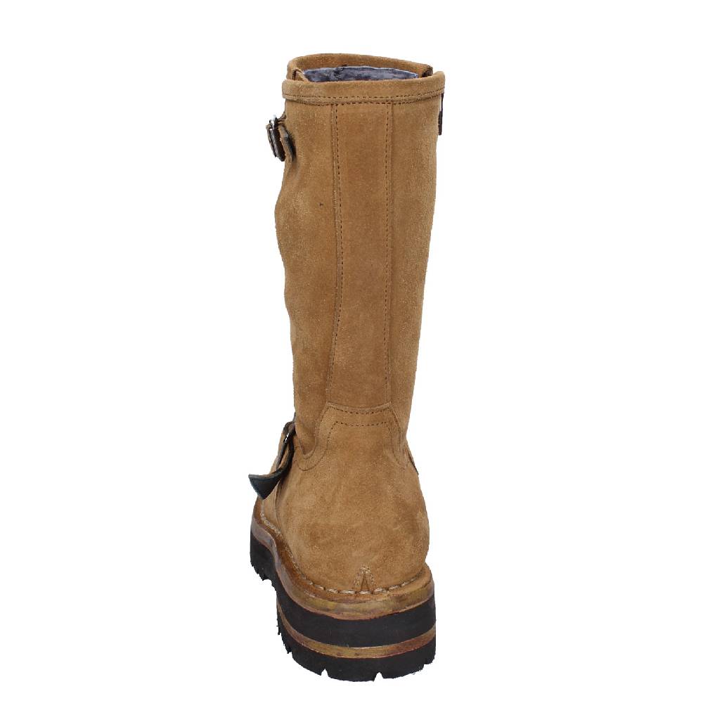 scarpe donna MOMA stivali marrone camoscio 81303C VINTAGE EX518 Nuovo