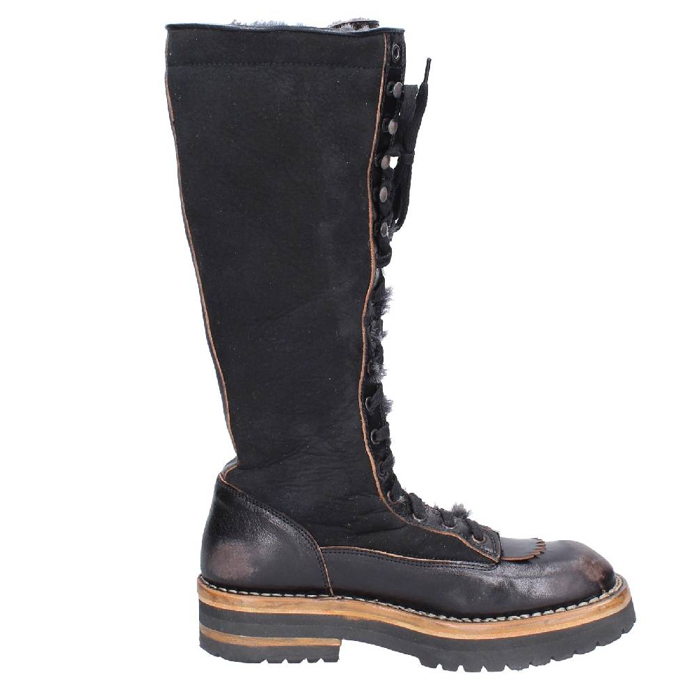 scarpe donna MOMA stivali nero pelle camoscio 81304D VINTAGE EX513 Fino al 55% di sconto