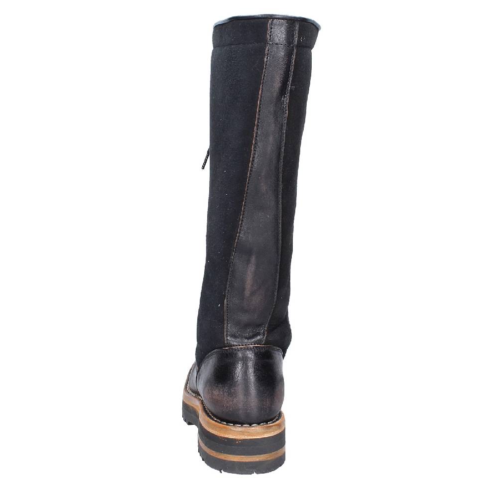 scarpe donna MOMA stivali nero pelle camoscio 81304D VINTAGE EX513 Fino al 55% di sconto