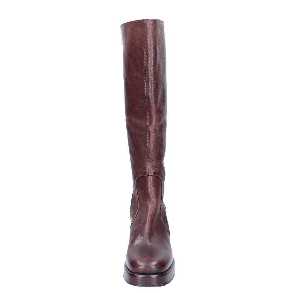 scarpe donna MOMA stivali marrone pelle 83303D VINTAGE EX522 Spedizione Gratuita