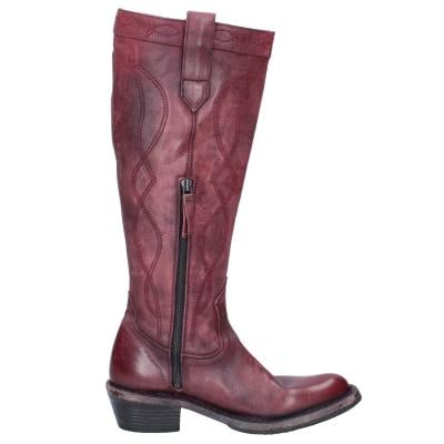 scarpe donna MOMA stivali bordeaux pelle 1DW308 VINTAGE BD927 Negozi Online