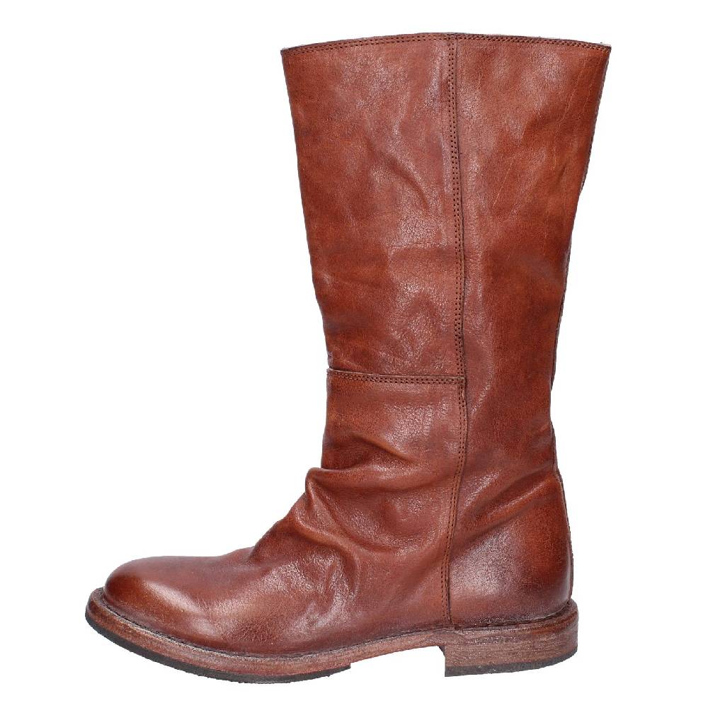 scarpe donna MOMA stivali marrone pelle 70304D VINTAGE EX489 Consegna Veloce