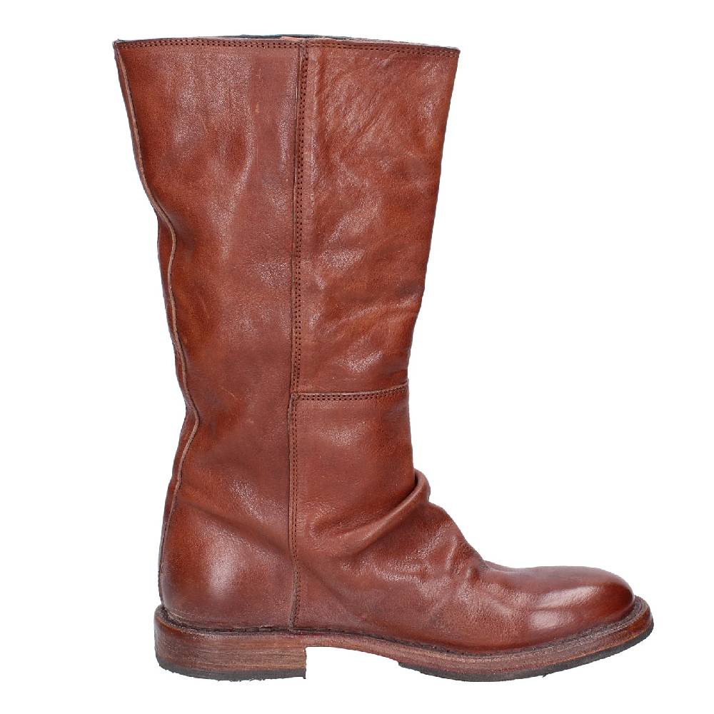 scarpe donna MOMA stivali marrone pelle 70304D VINTAGE EX489 Consegna Veloce