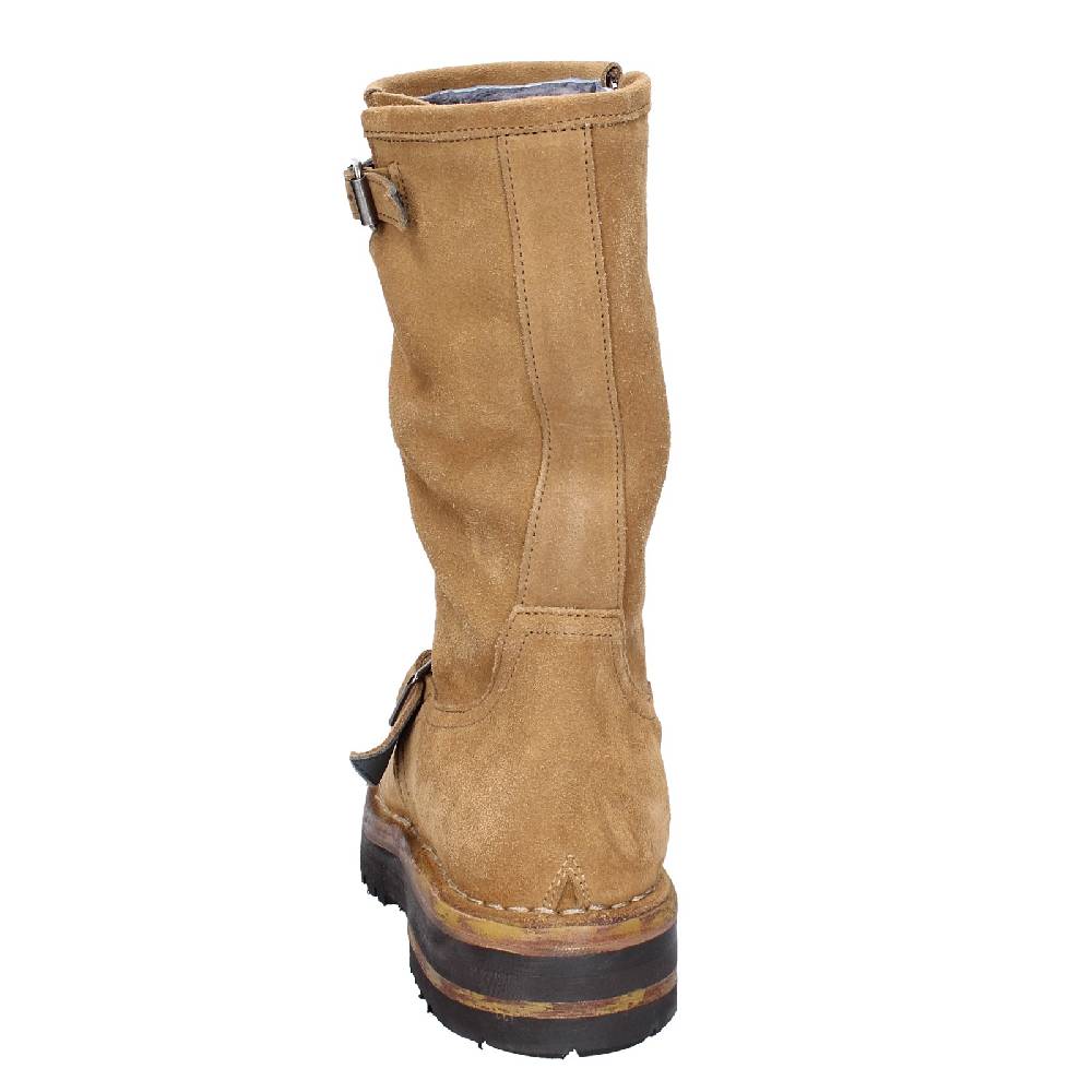 scarpe donna MOMA stivali marrone camoscio VINTAGE EX516 Esporta salva