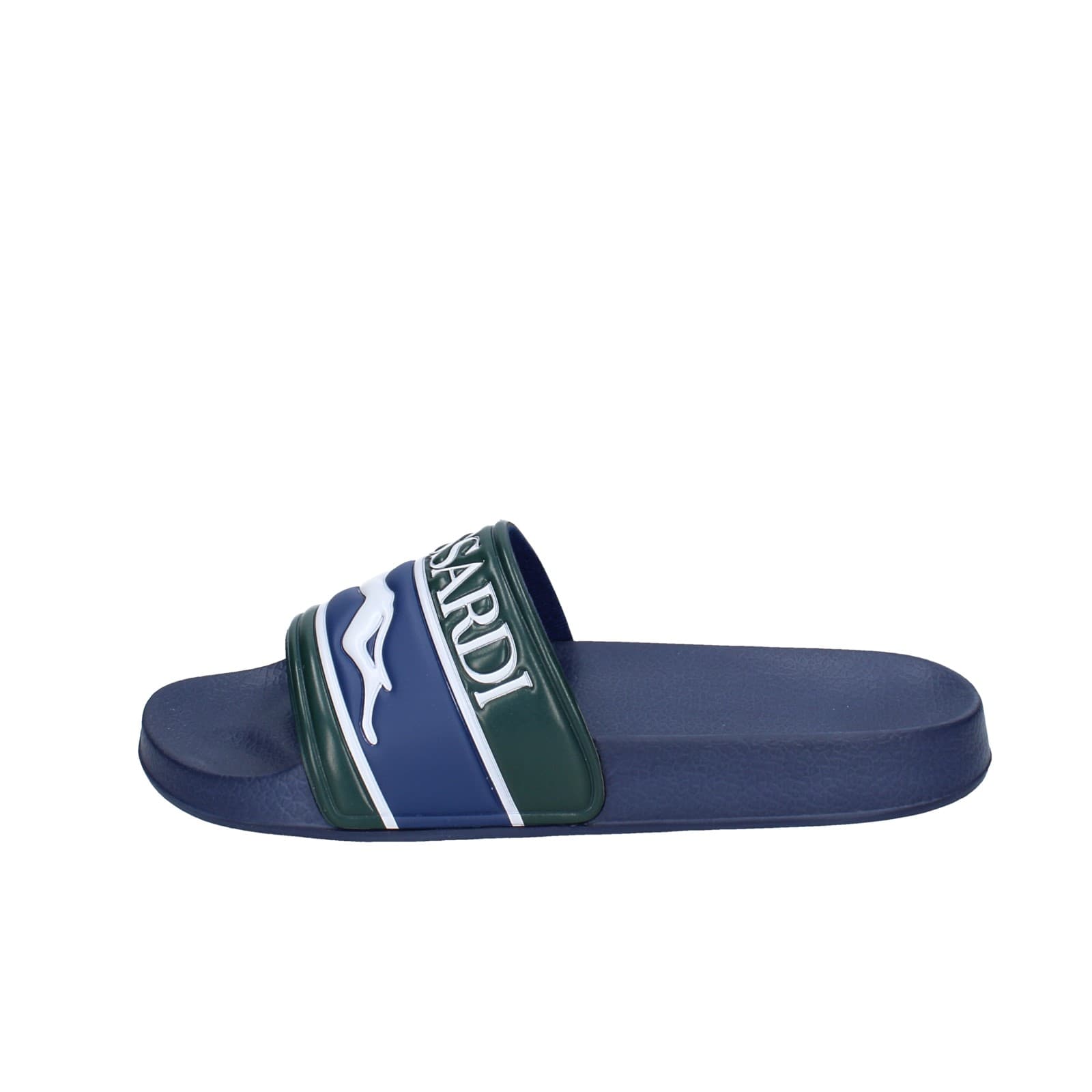 scarpe uomo TRUSSARDI sandali blu plastica verde EY246 Online