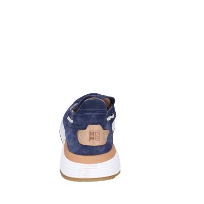 scarpe uomo MOMA mocassini blu camoscio 4FS413-CRPG BC818 Saldi Di Fabbrica