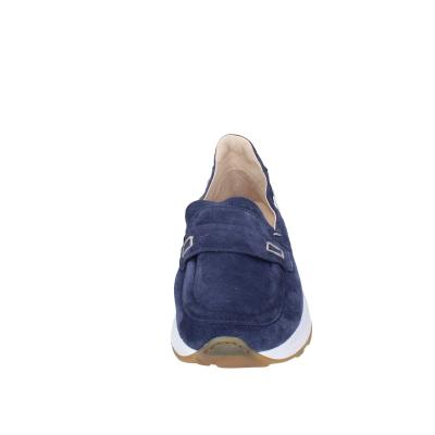 scarpe uomo MOMA mocassini blu camoscio 4FS413-CRPG BC818 Saldi Di Fabbrica