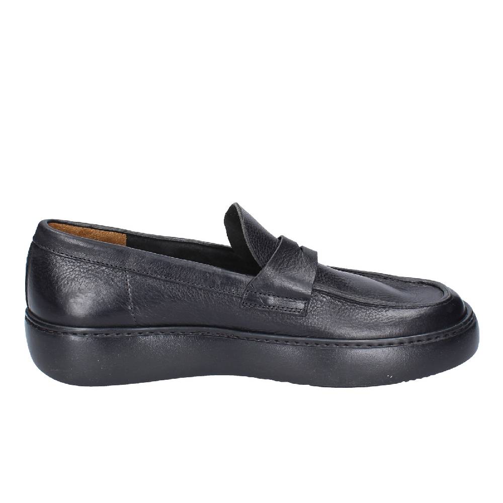 scarpe uomo MOMA mocassini nero pelle 11402E VINTAGE EX385 Vendite Flash