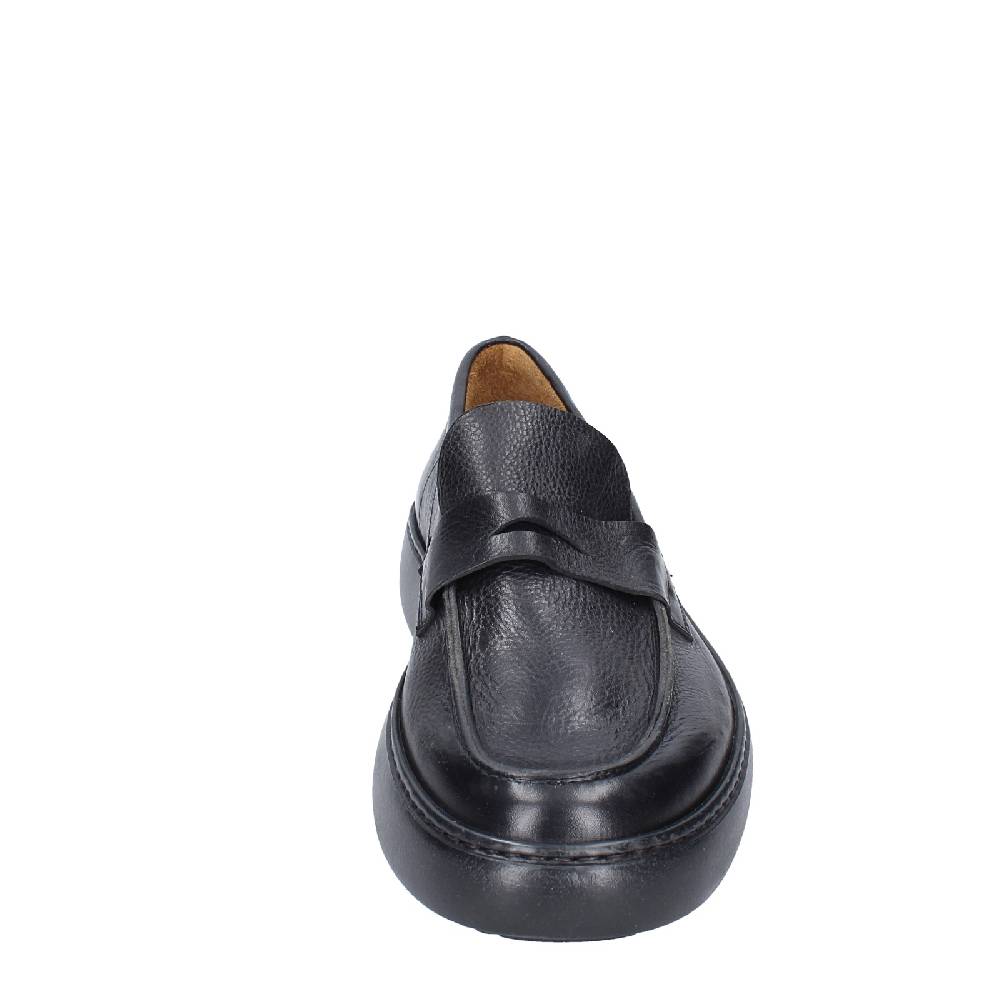 scarpe uomo MOMA mocassini nero pelle 11402E VINTAGE EX385 Vendite Flash