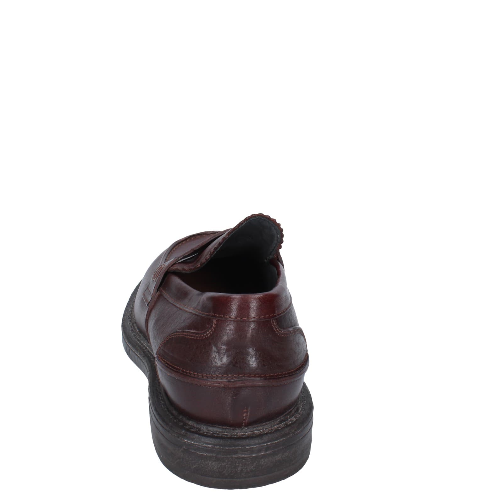 scarpe uomo MOMA mocassini marrone pelle 65305E EY516 Negozio