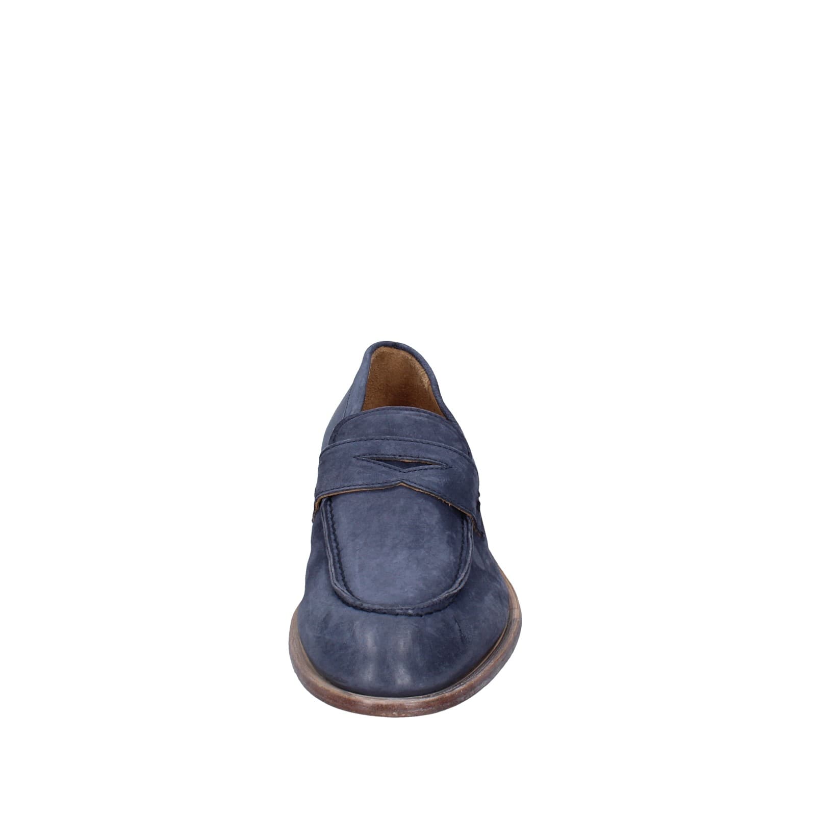 scarpe uomo MOMA mocassini blu camoscio 2E5449-OW EY425 Nuova