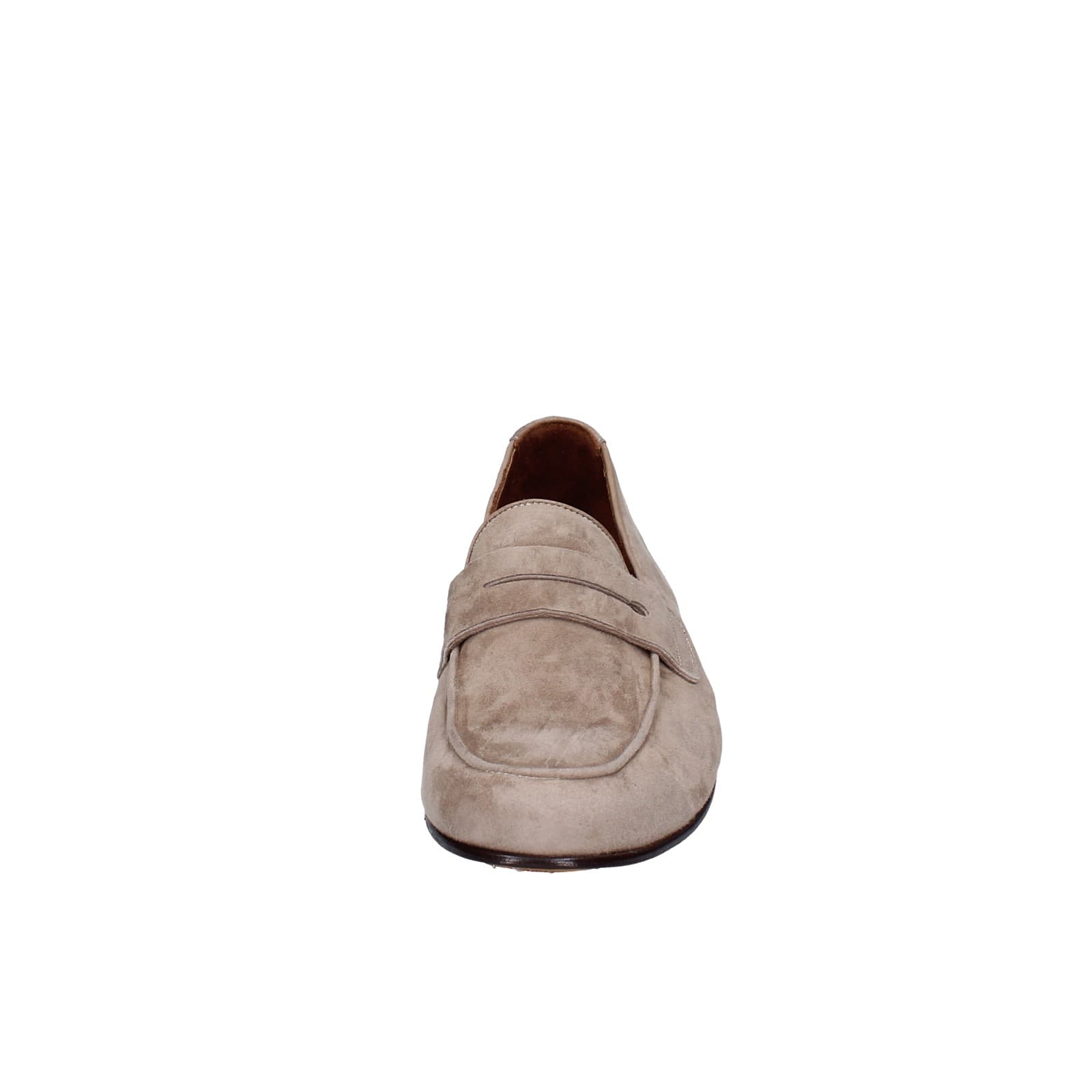 scarpe uomo POLLINI mocassini marrone camoscio EY38 2025