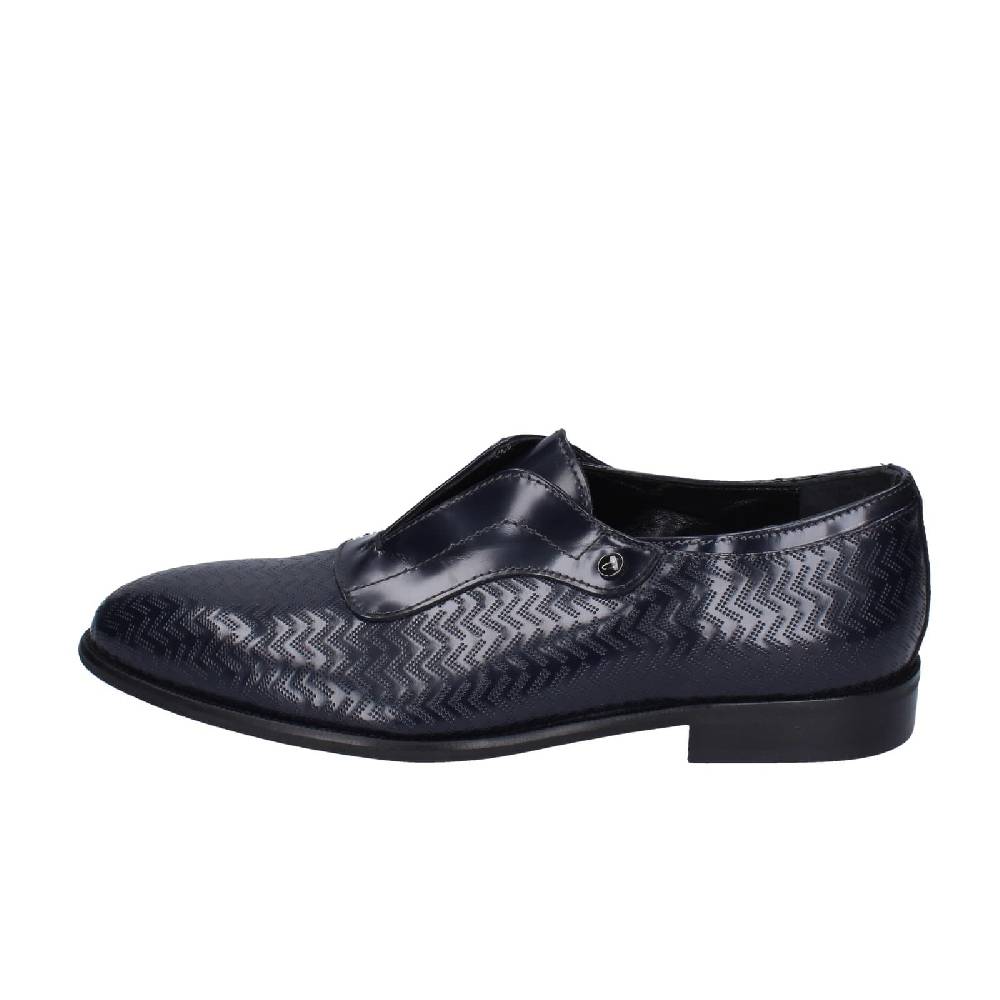 scarpe uomo EVEET mocassini blu pelle lucida EZ253 Offerte