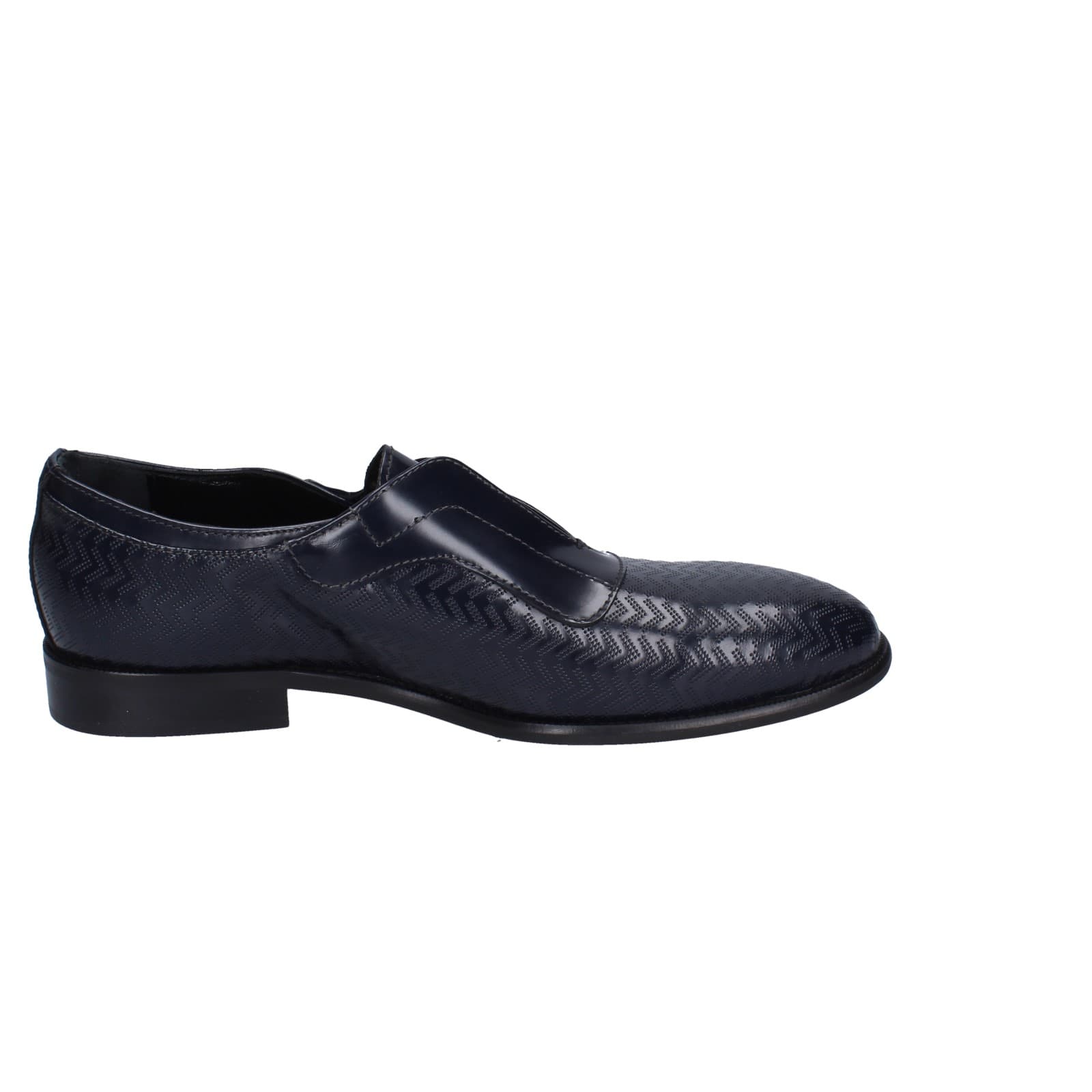 scarpe uomo EVEET mocassini blu pelle lucida EZ253 Offerte