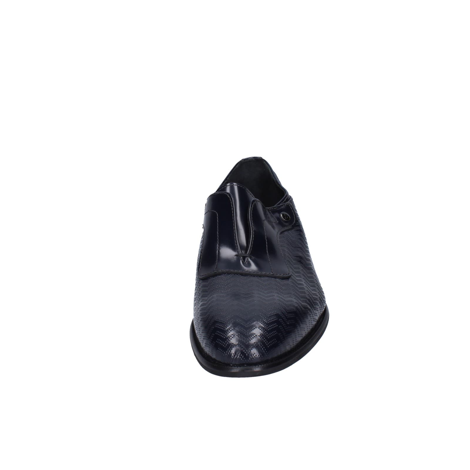 scarpe uomo EVEET mocassini blu pelle lucida EZ253 Offerte