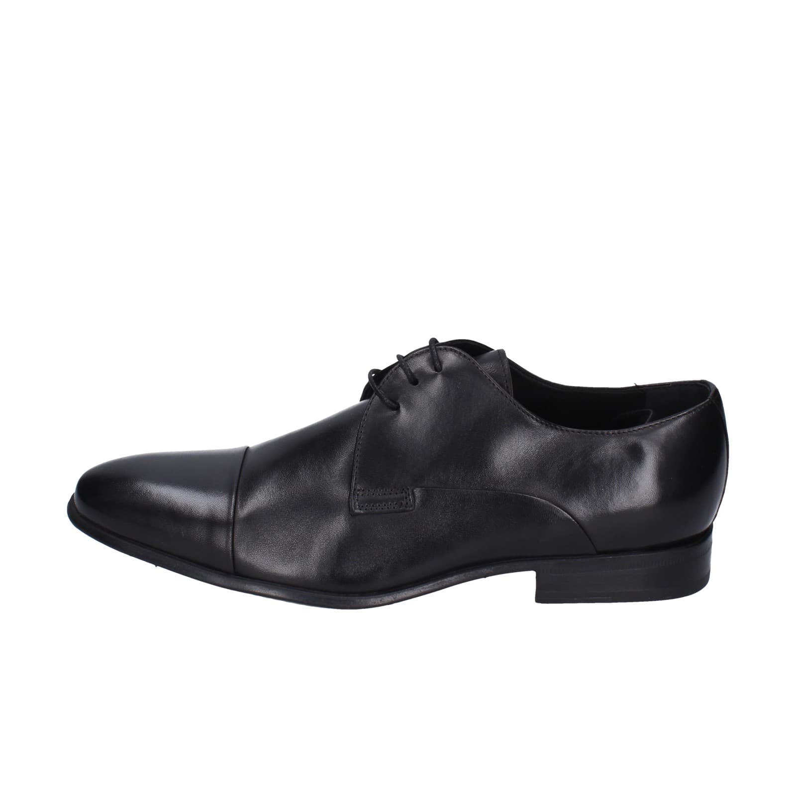 scarpe uomo STEFANO BRANCHINI classiche nero pelle EZ842 Prezzo Ridotto