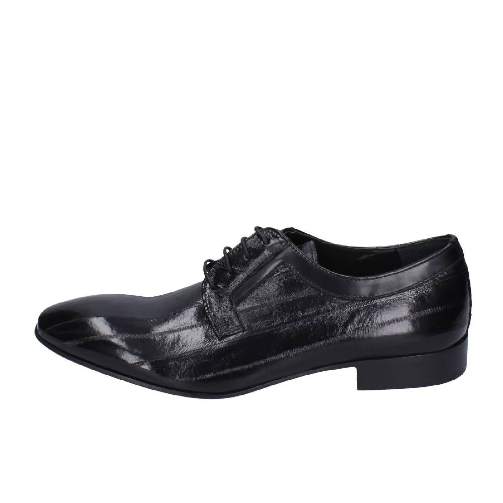 scarpe uomo EVEET classiche nero vernice EZ107 Sconto