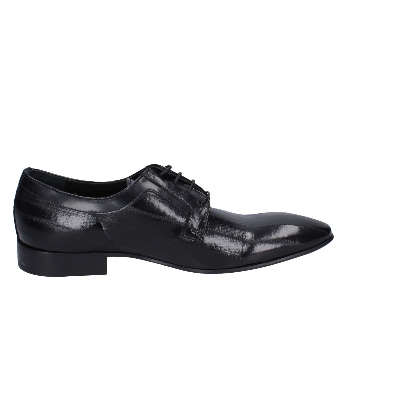 scarpe uomo EVEET classiche nero vernice EZ107 Sconto