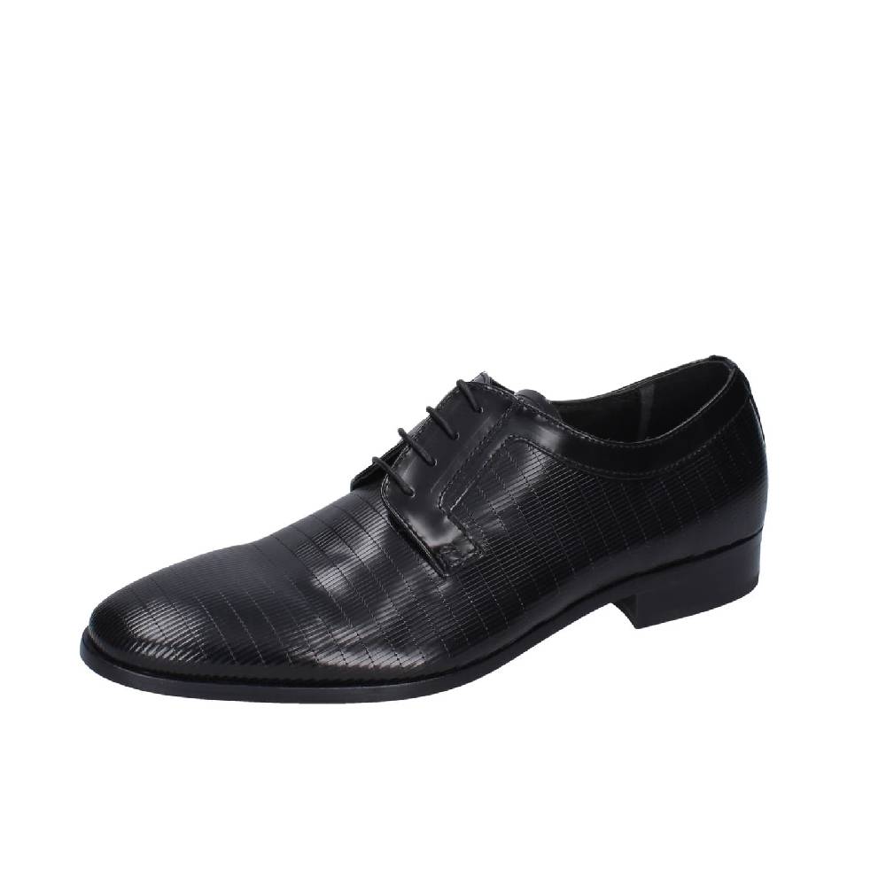 scarpe uomo EVEET classiche nero pelle EZ116