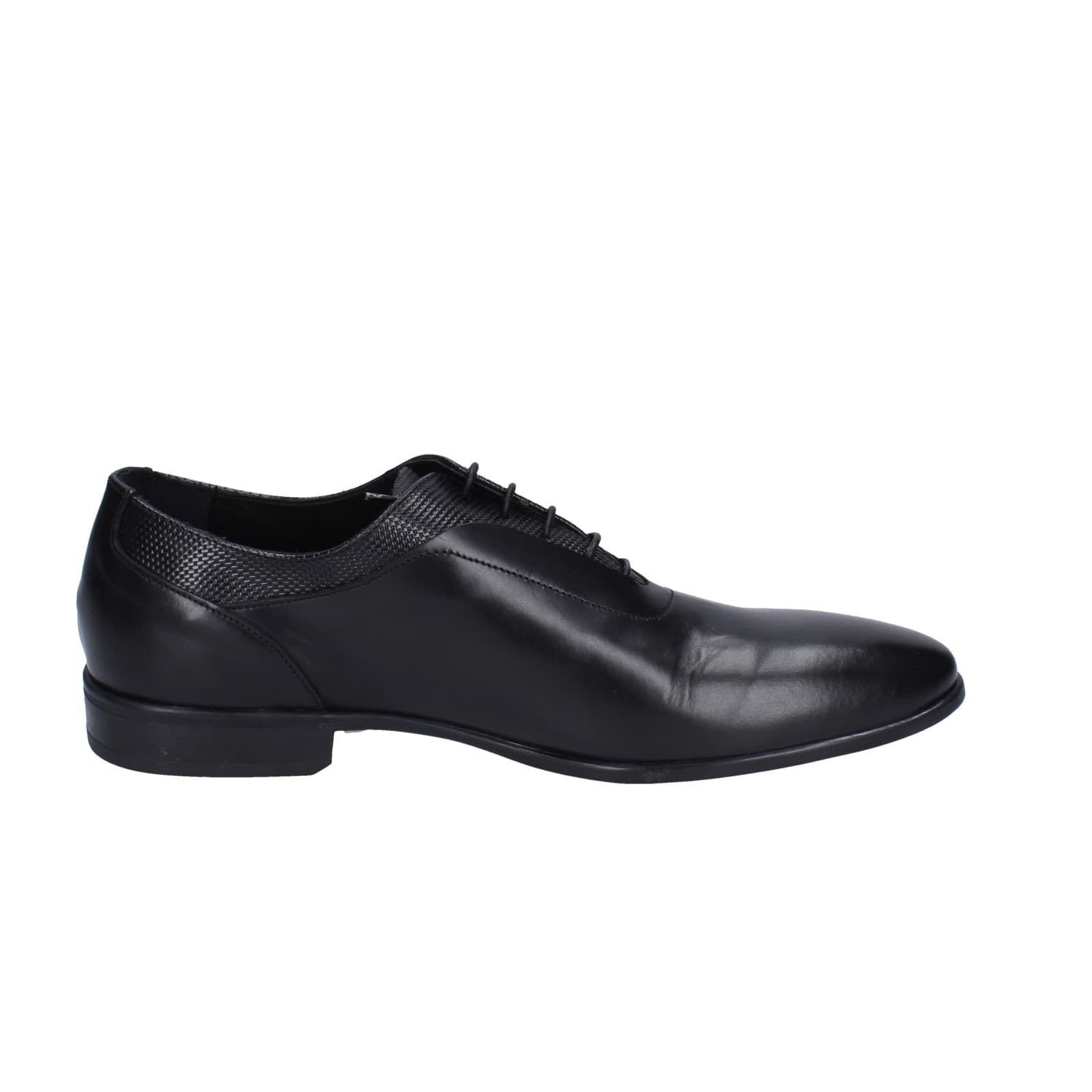 scarpe uomo EVEET classiche nero pelle EZ92 Economico