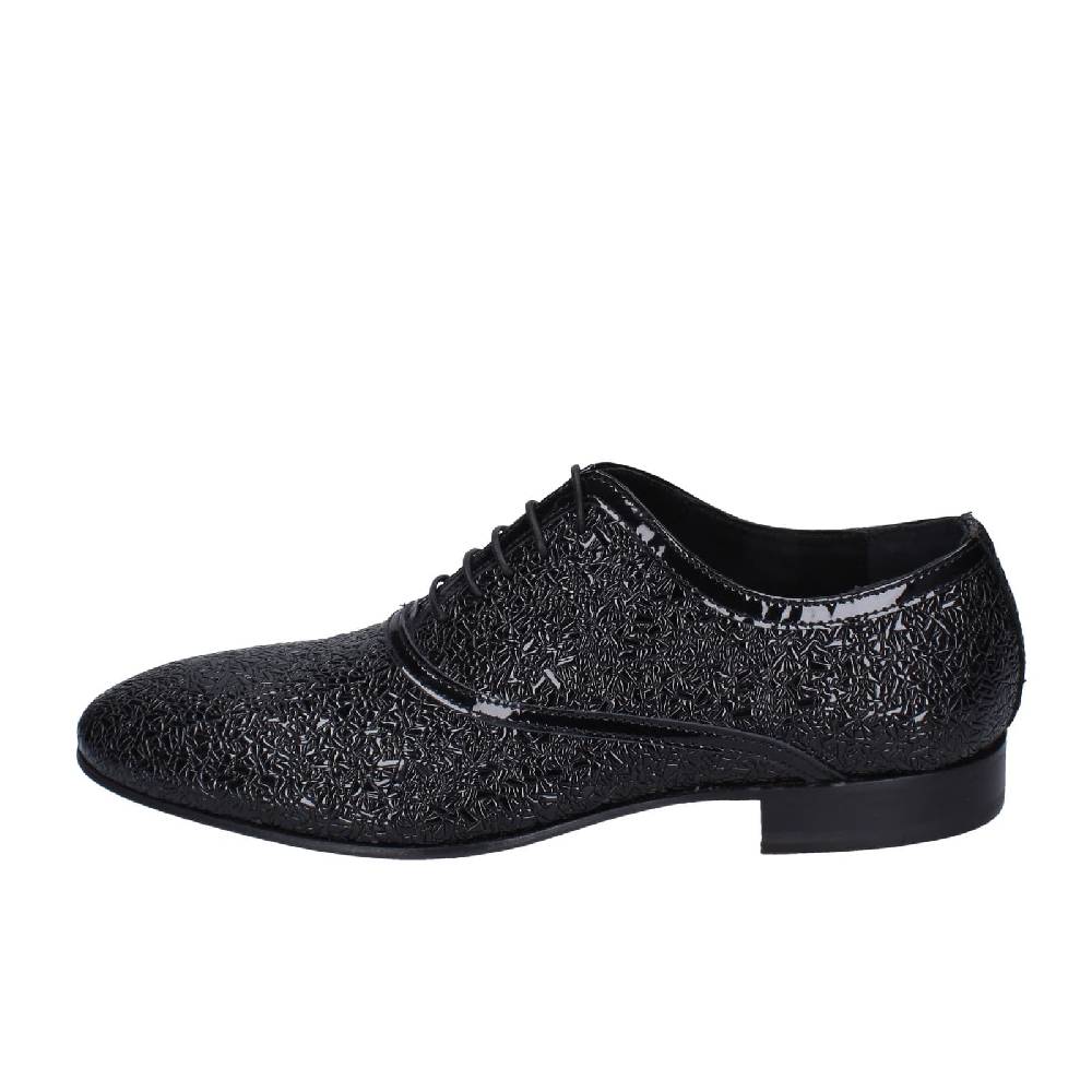 scarpe uomo EVEET classiche nero vernice EZ112 Online