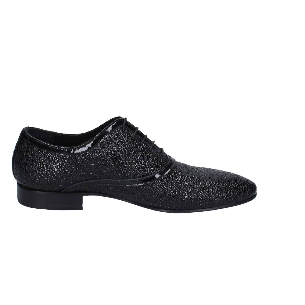 scarpe uomo EVEET classiche nero vernice EZ112 Online