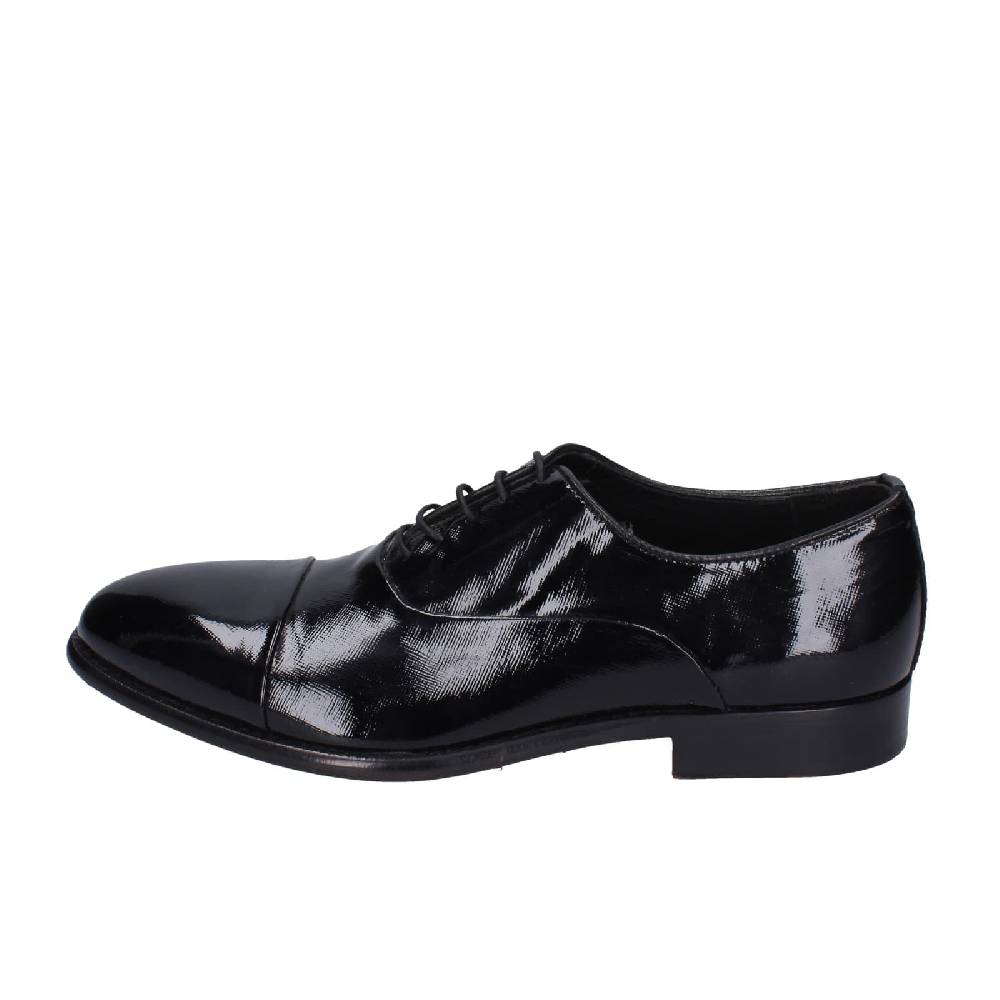 scarpe uomo EVEET classiche nero vernice EZ131 In Vendita