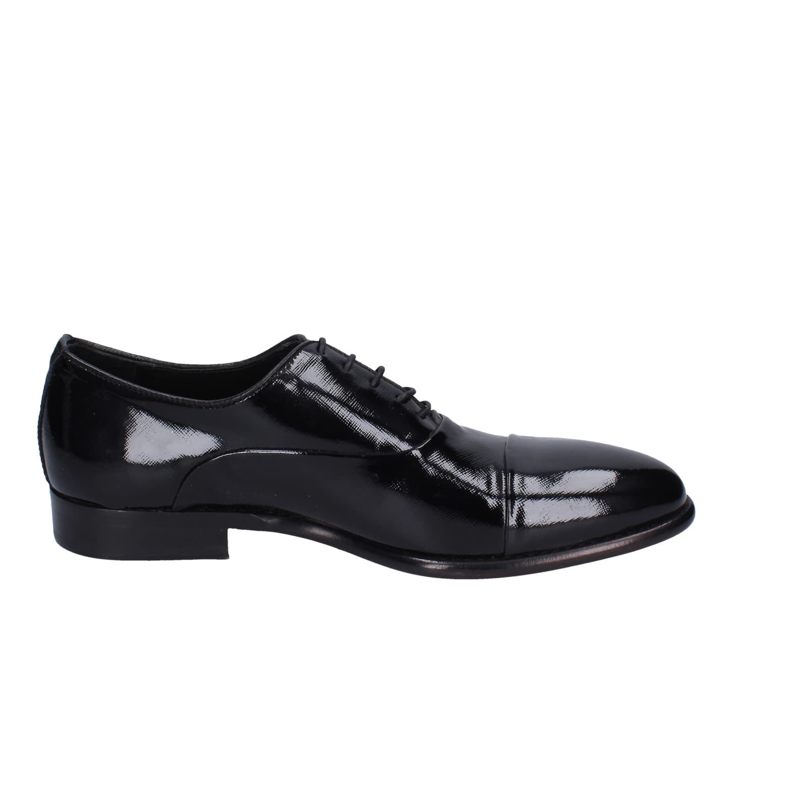 scarpe uomo EVEET classiche nero vernice EZ131 In Vendita