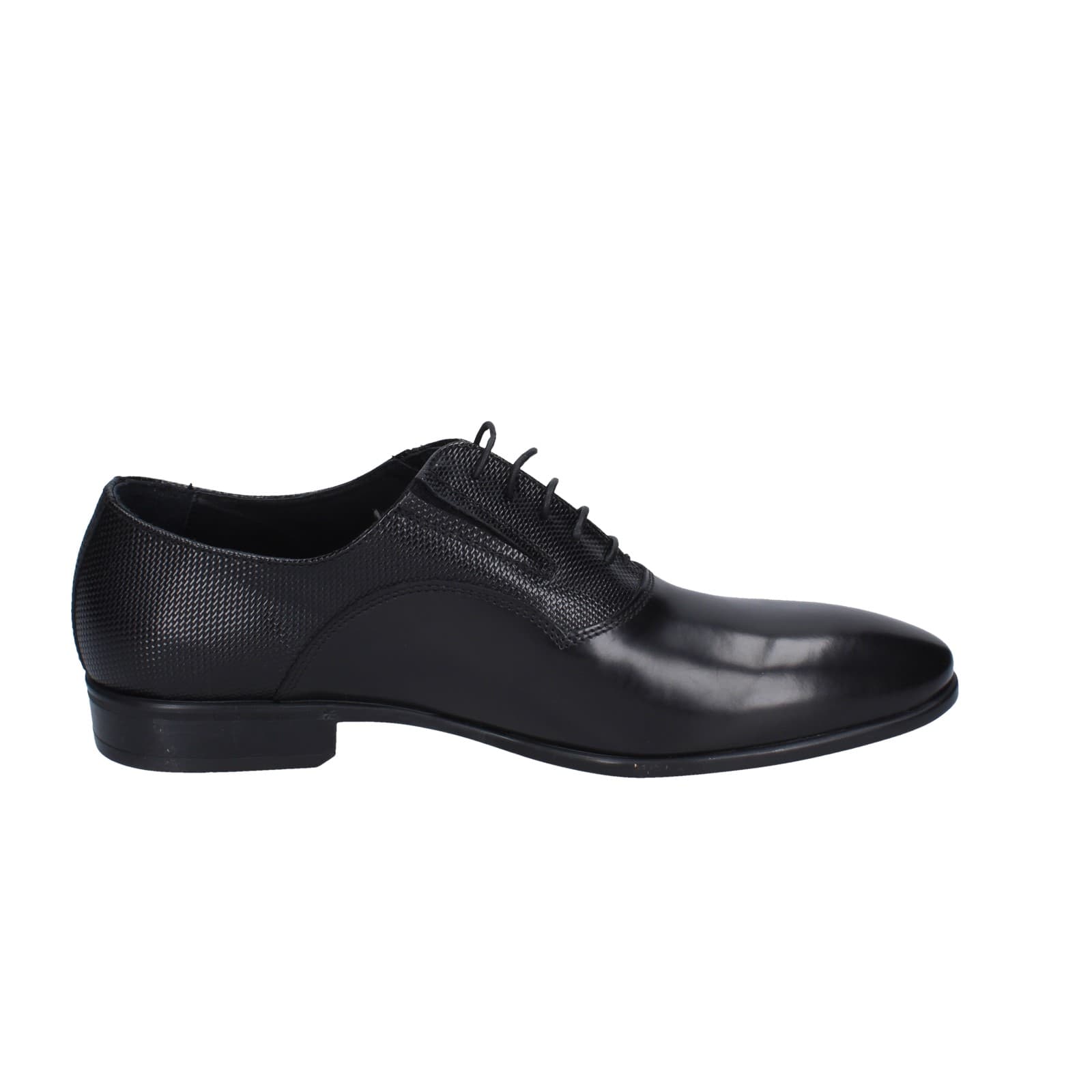 scarpe uomo EVEET classiche nero pelle EZ98 Offerte