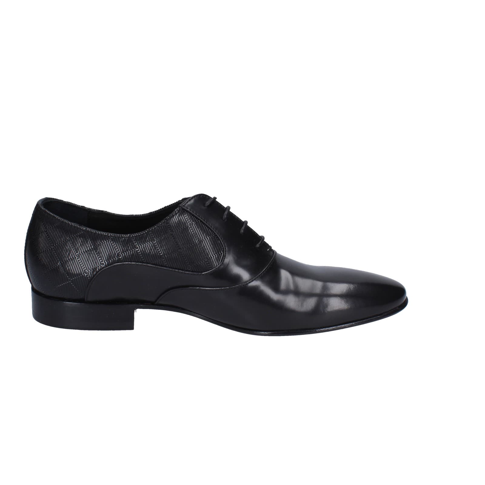 scarpe uomo EVEET classiche nero pelle EZ113 Hotsell