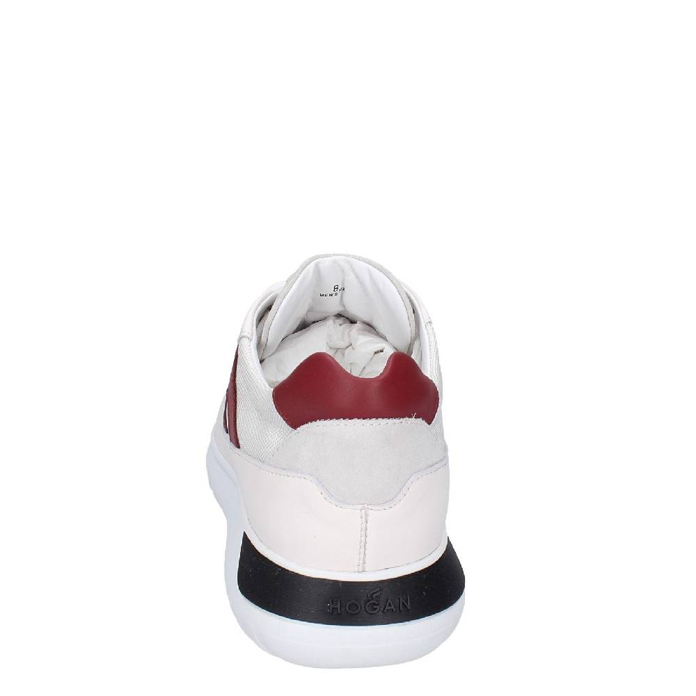 scarpe uomo HOGAN sneakers bianco pelle tessuto EX346 Vendita Economica