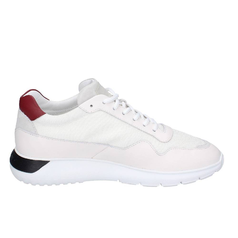 scarpe uomo HOGAN sneakers bianco pelle tessuto EX346 Vendita Economica