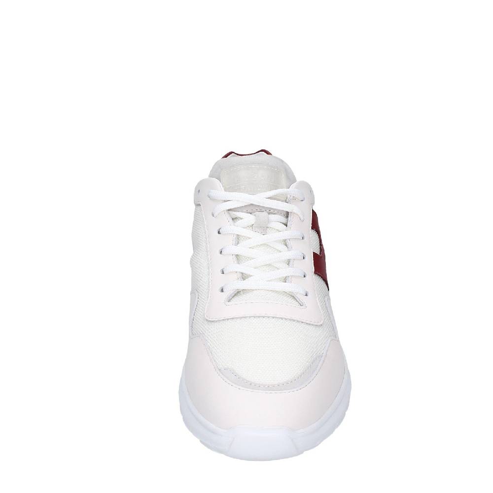 scarpe uomo HOGAN sneakers bianco pelle tessuto EX346 Vendita Economica