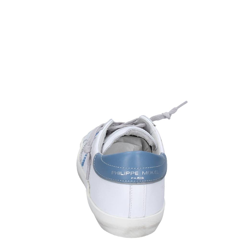 scarpe uomo PHILIPPE MODEL sneakers bianco pelle VINTAGE EX356 Saldi Di Fabbrica