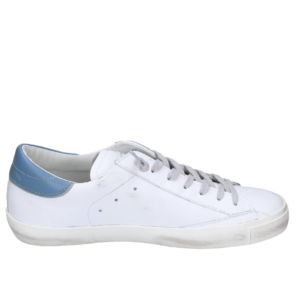 scarpe uomo PHILIPPE MODEL sneakers bianco pelle VINTAGE EX356 Saldi Di Fabbrica