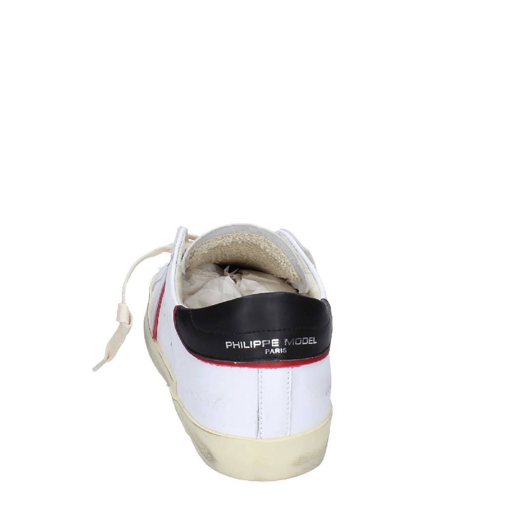 scarpe uomo PHILIPPE MODEL sneakers bianco pelle VINTAGE EX361 Nuova