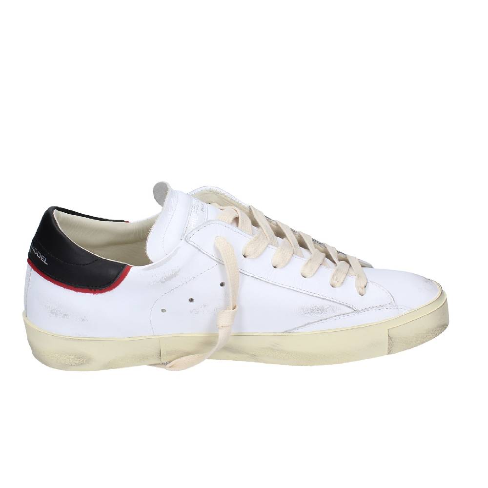 scarpe uomo PHILIPPE MODEL sneakers bianco pelle VINTAGE EX361 Nuova