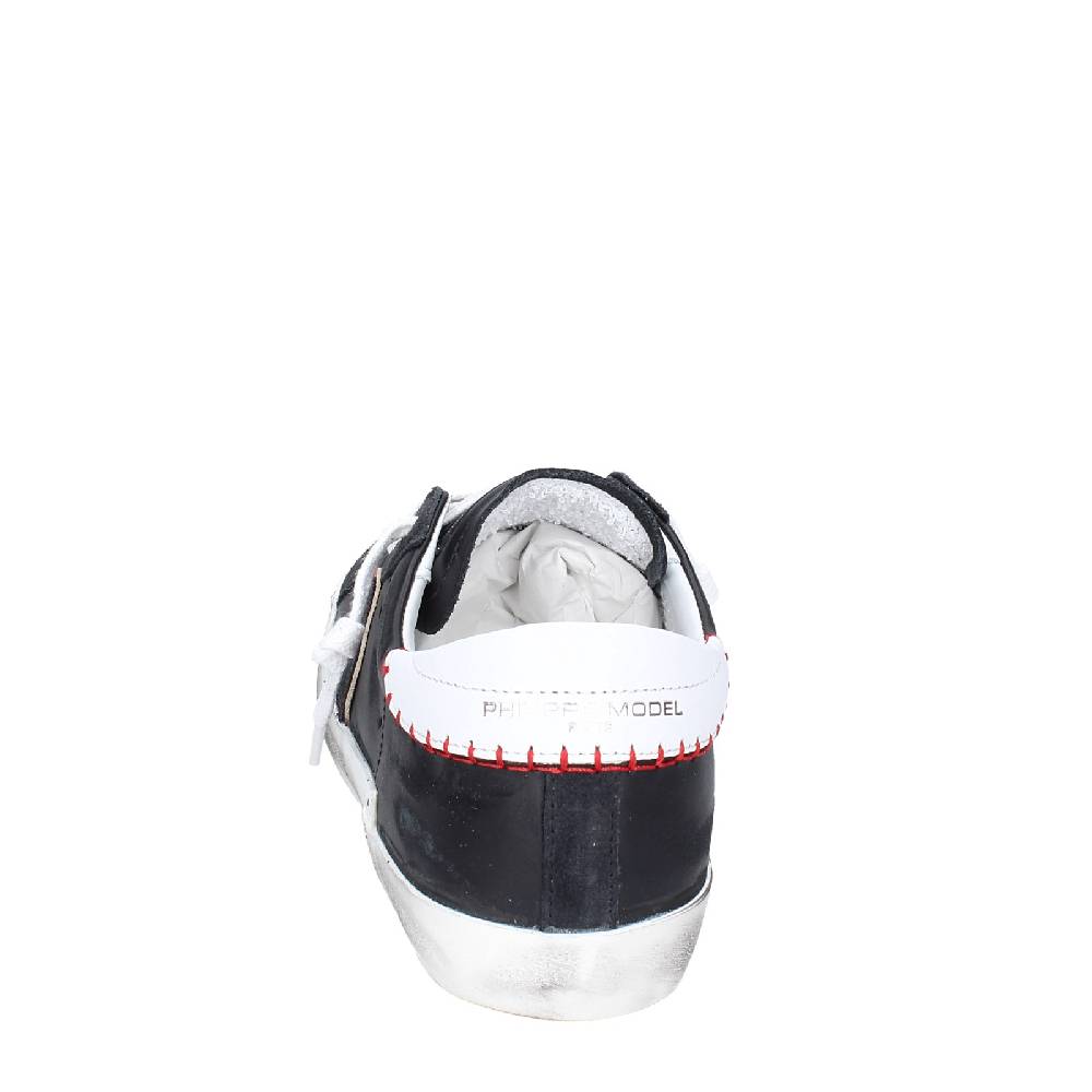 scarpe uomo PHILIPPE MODEL sneakers nero pelle VINTAGE EX338 Promozione